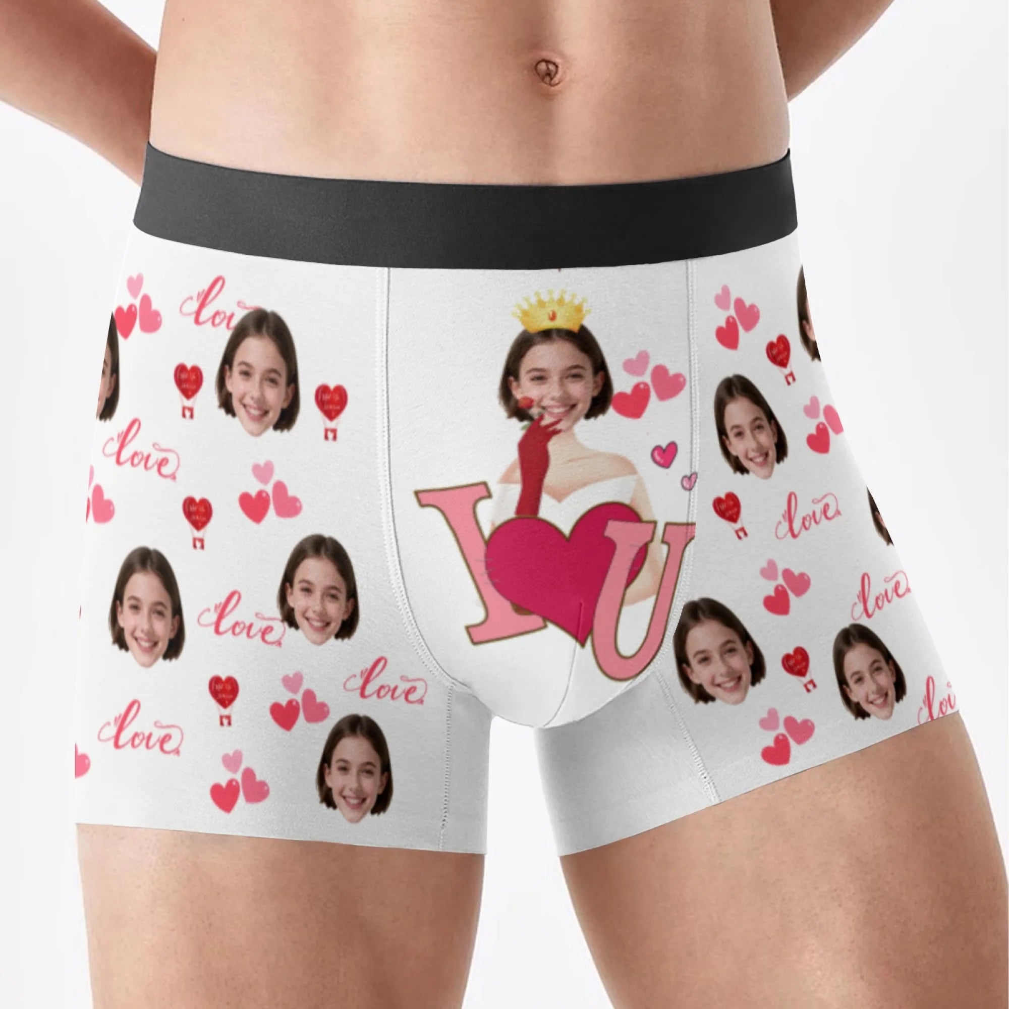 Personalized facial photo customization flat underwear customization men's Valentine's Day gift for husband gift for father