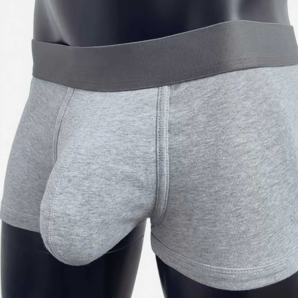Cotton men's boxer briefs with large pockets, comfortable and hot-selling men's sexy underpants.